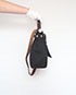 Herbag Zip 31 Canvas Toile/Hunter Leather in Black/Ebene, side view